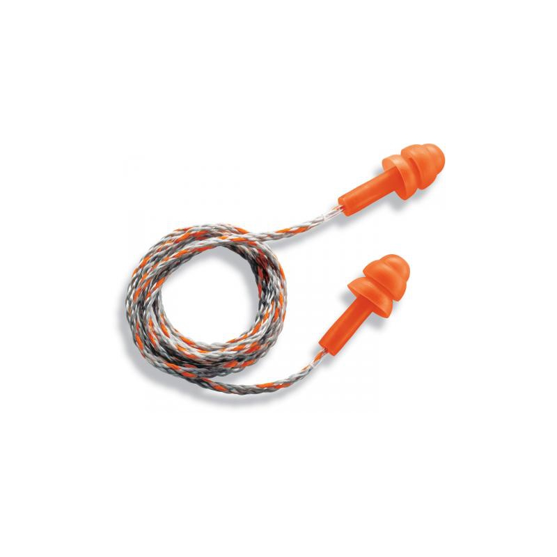 Bouchons d'oreilles à tige 3M E-A-R Flexible Fit HA avec cordelette (boîte  de 125 paires)