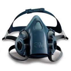 demi-masque respiratoire en silicone - BJS Matériel TP