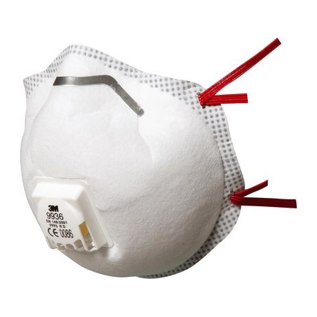 Masque antipoussière coque spécial gaz acides FFP3 R D avec soupape (x5) -  AFS - Application Fast Set