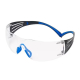 Lunettes à branches SecureFit 400 bleu - gris avec oculaire incolore